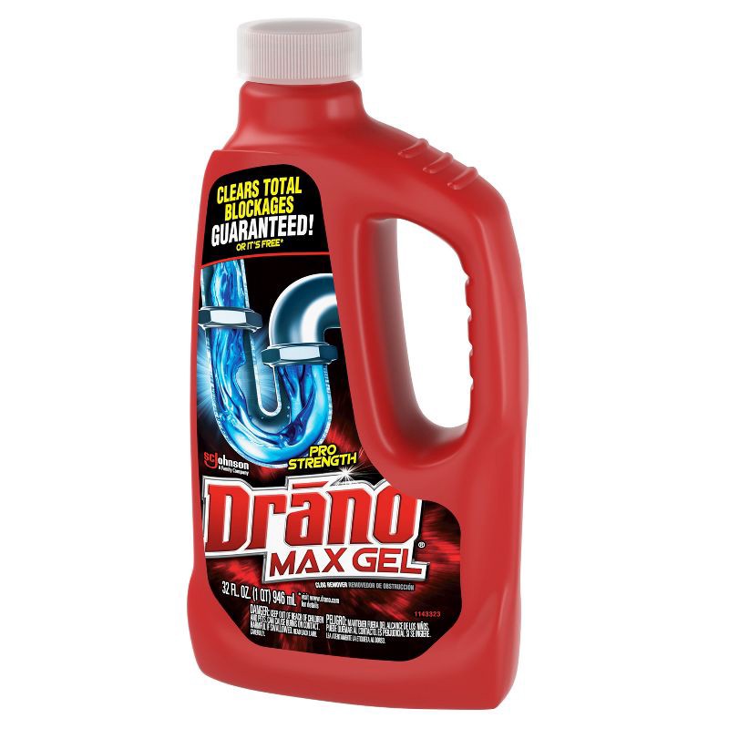slide 14 of 14, Drano Unscetned Max Gel Drain Cleaner and Clog Remover - 32 fl oz, 32 fl oz
