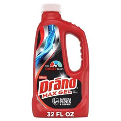 Drano Max Gel Drain Cleaner and Clog Remover - 32 fl oz: For Shower, Garbage Disposal, Sink, Phosphate-Free