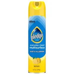 Pledge Dust & Allergen Multipurpose Surface Cleaner Spray - Lemon - 9.7oz
