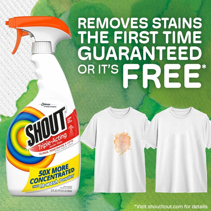 slide 2 of 13, Shout Triple-Acting Stain Remover Spray - 22 fl oz, 22 fl oz