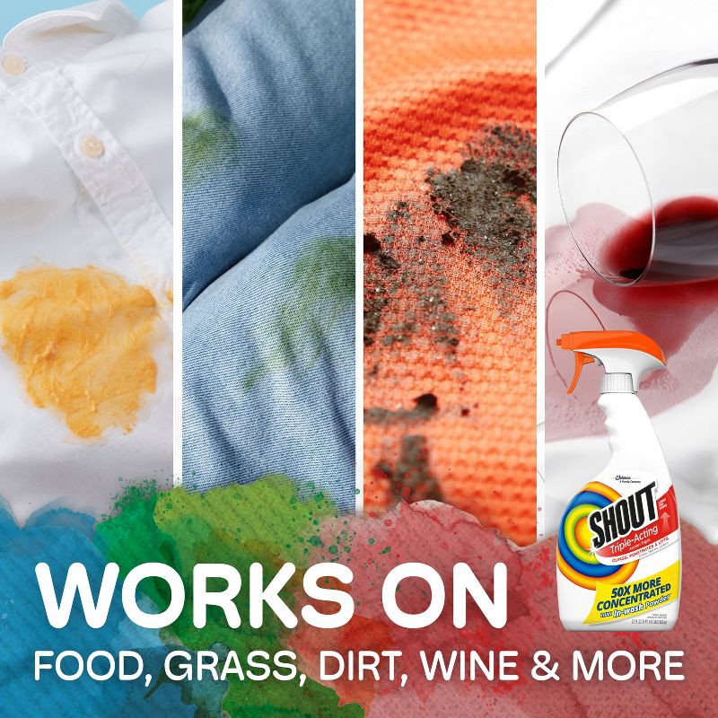 slide 6 of 13, Shout Triple-Acting Stain Remover Spray - 22 fl oz, 22 fl oz