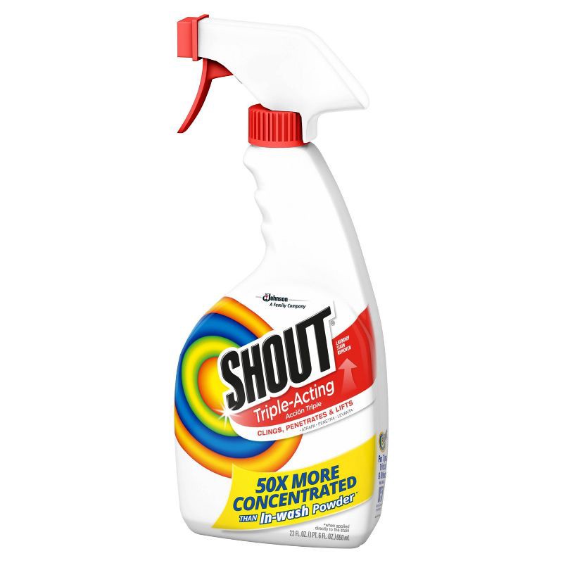 slide 10 of 11, Shout Triple-Acting Stain Remover Spray - 22 fl oz, 22 fl oz