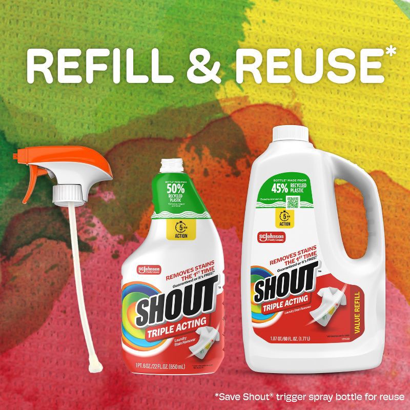 slide 10 of 13, Shout Triple-Acting Stain Remover Spray - 22 fl oz, 22 fl oz