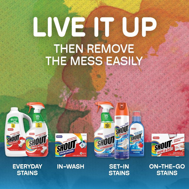 slide 11 of 13, Shout Triple-Acting Stain Remover Spray - 22 fl oz, 22 fl oz
