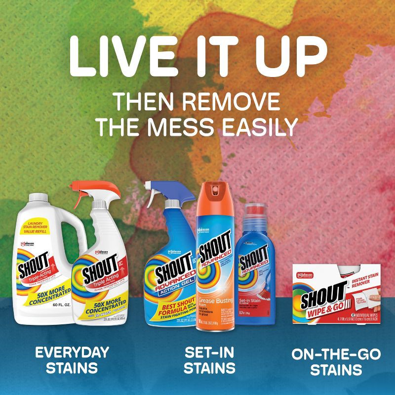 slide 11 of 13, Shout Triple-Acting Stain Remover Spray - 22 fl oz, 22 fl oz