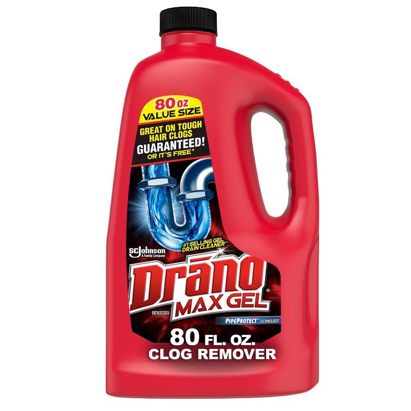 slide 1 of 14, Drano Max Gel Clog Remover - 80 fl oz, 80 fl oz