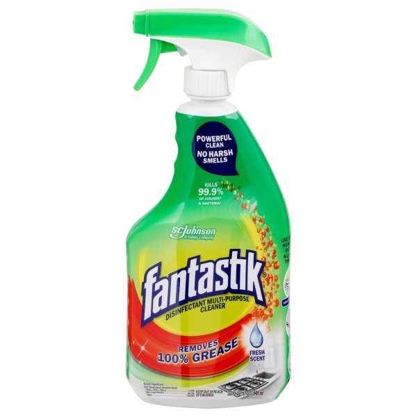 slide 1 of 4, Scrubbing Bubbles with Fantastik Heavy Duty All Purpose Cleaner Fresh Scent, 32 oz