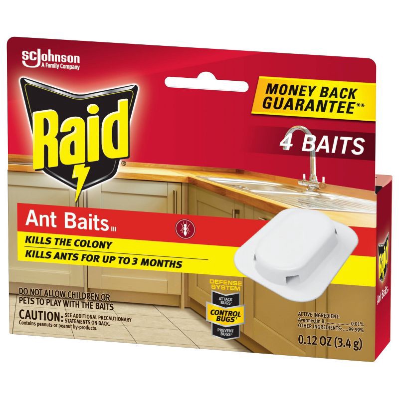 slide 12 of 13, Raid Indoor Ant Killer Baits - 0.12oz/4ct, 0.12 oz, 4 ct