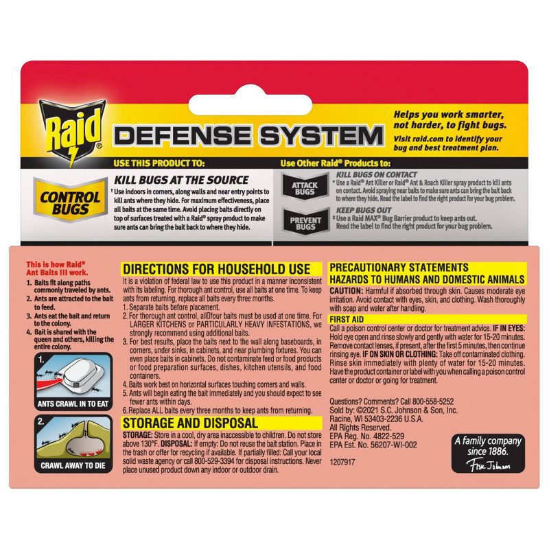 slide 13 of 15, Raid Ant Baits and Indoor Ant Baits - 0.12oz/4ct, 0.12 oz, 4 ct