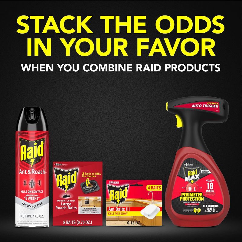 slide 11 of 15, Raid Ant Baits and Indoor Ant Baits - 0.12oz/4ct, 0.12 oz, 4 ct