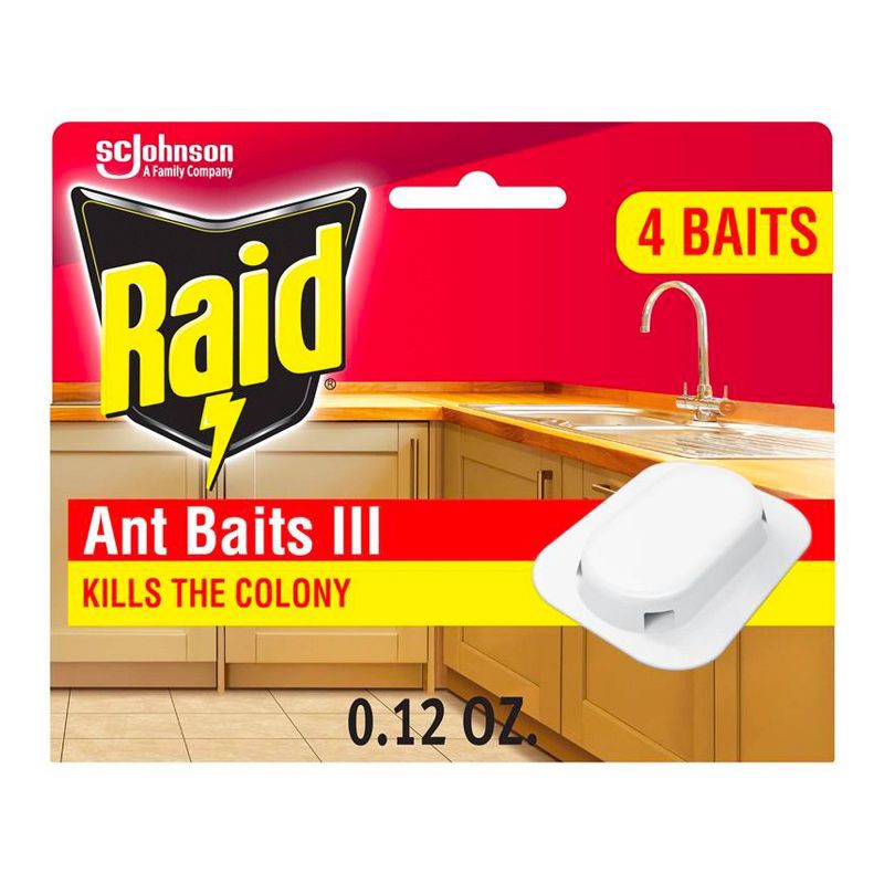 slide 1 of 13, Raid Indoor Ant Killer Baits - 0.12oz/4ct, 0.12 oz, 4 ct