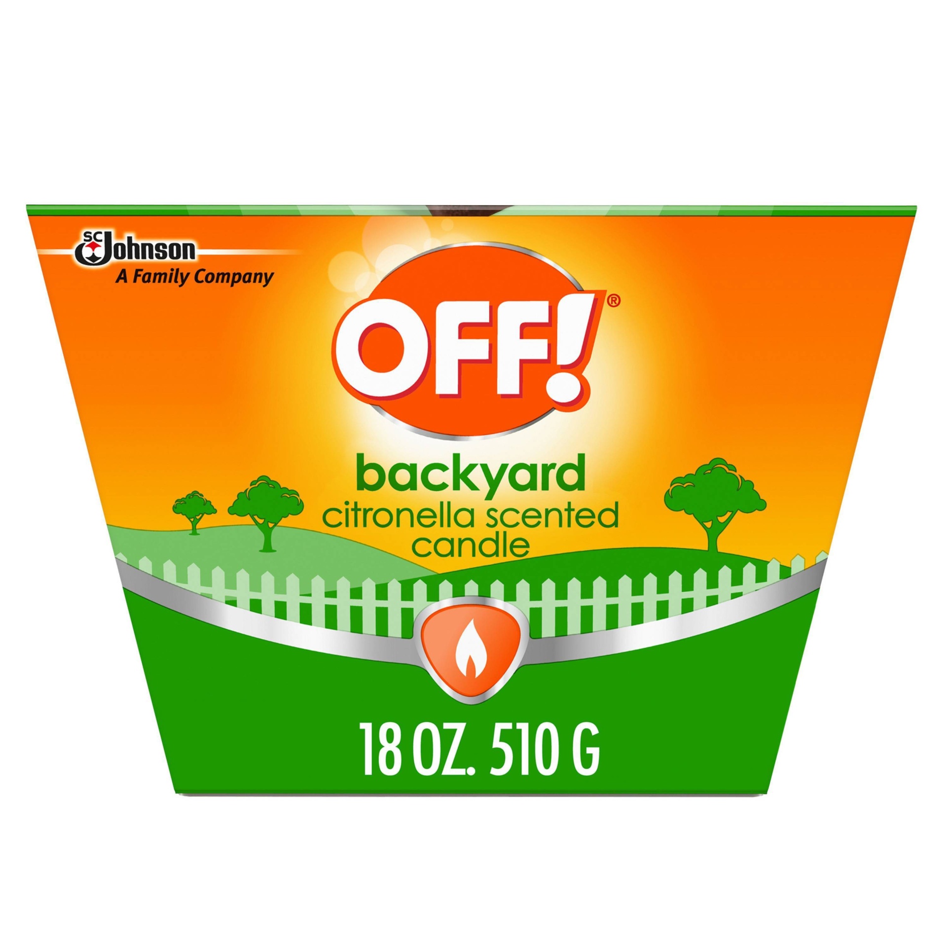 slide 1 of 8, OFF! Backyard Citronella Scented Candle - 18oz, 18 oz