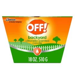 OFF! Backyard Citronella Scented Candle - 18oz