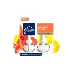 Glade Air Freshener Plug Ins Scented Oil Diffuser Refills - Hawaiian Breeze - 1.34 fl oz/2pk: Paraben-Free, Phthalate-Free, Spring, Summer