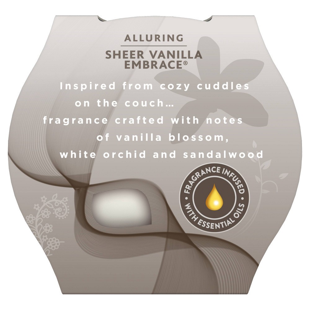 slide 2 of 9, Glade Small Jar Candles Sheer Vanilla Embrace - 3.4oz, 3.4 oz