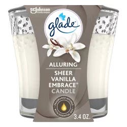 Glade Small Jar Candles Sheer Vanilla Embrace - 3.4oz