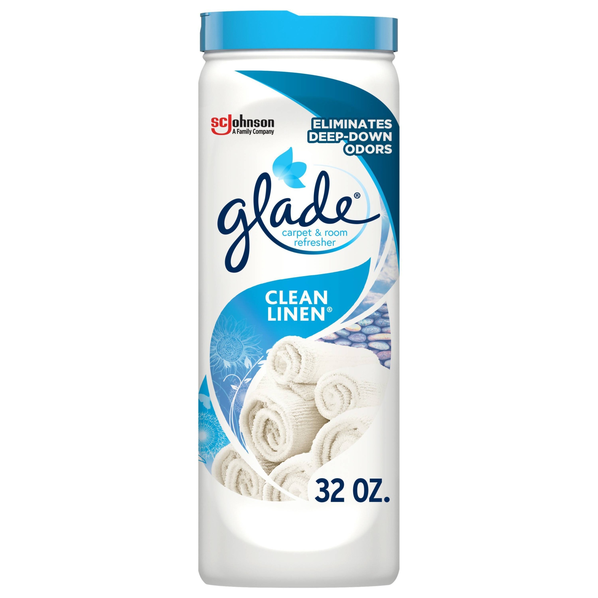 slide 1 of 5, Glade Carpet & Room Refresher Clean Linen - 32oz, 32 oz