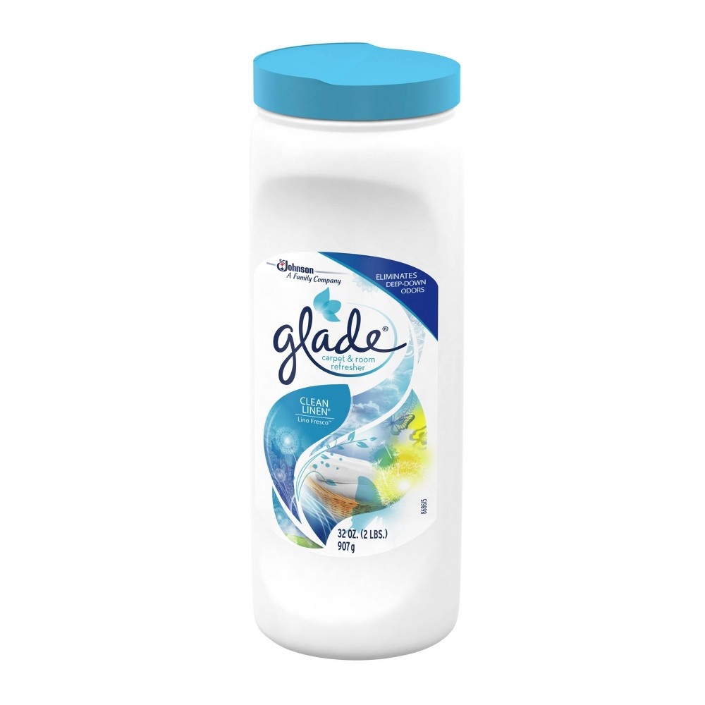 slide 2 of 5, Glade Carpet & Room Refresher Clean Linen - 32oz, 32 oz