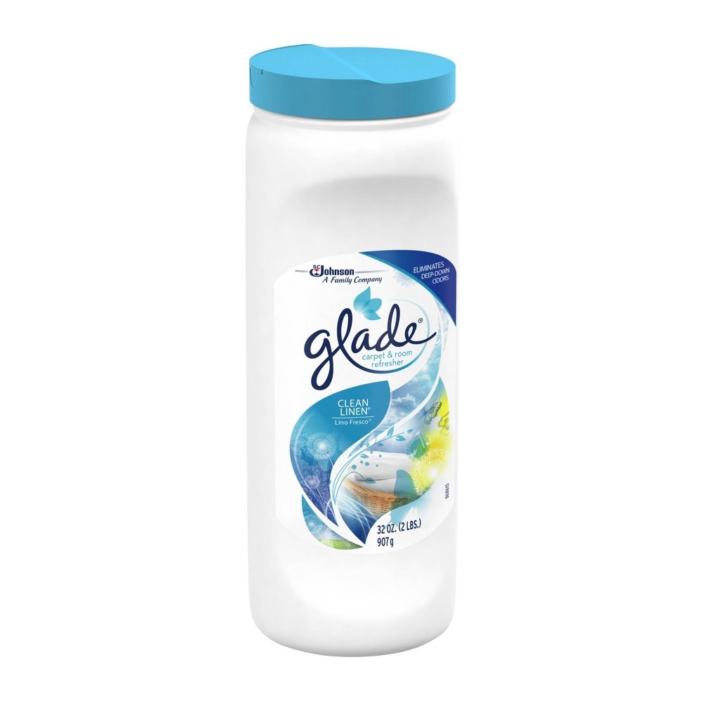 slide 3 of 5, Glade Carpet & Room Refresher Clean Linen - 32oz, 32 oz