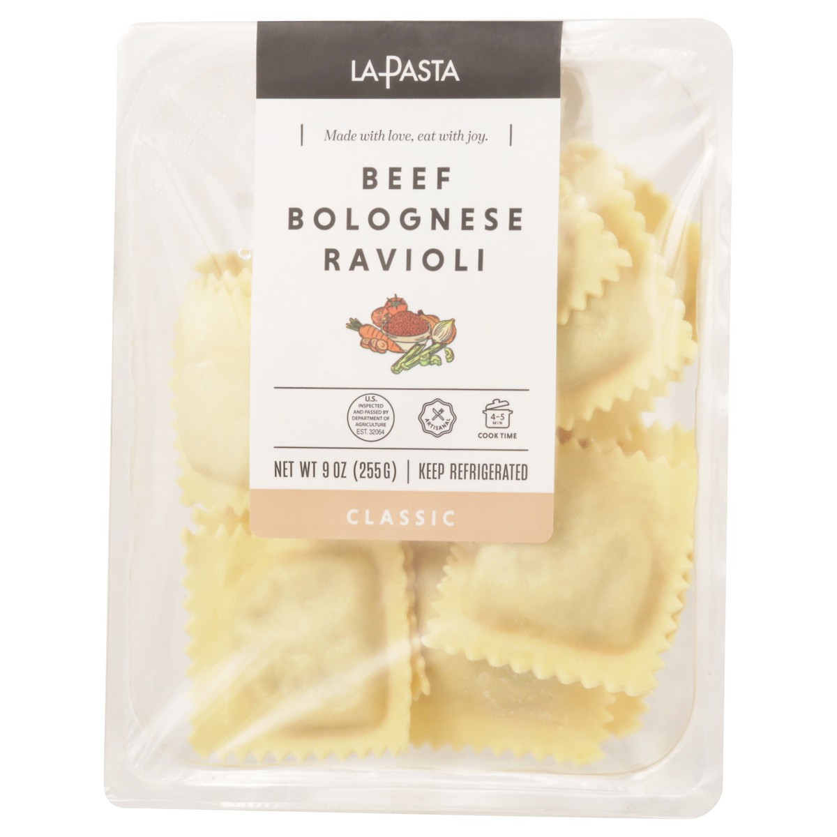 slide 11 of 13, La Pasta Classic Beef Bolognese Ravioli 9 oz, 9 oz