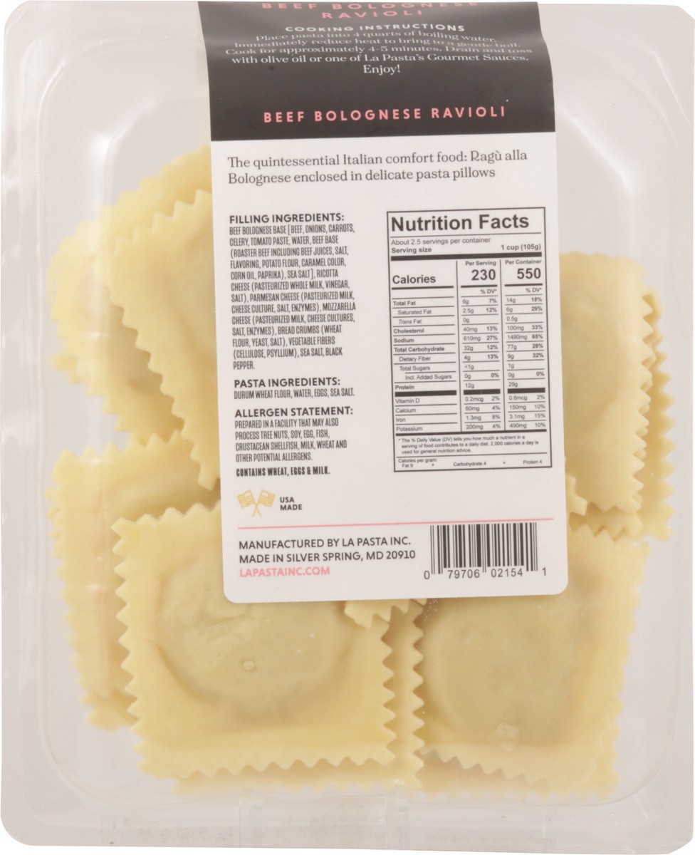 slide 9 of 13, La Pasta Classic Beef Bolognese Ravioli 9 oz, 9 oz