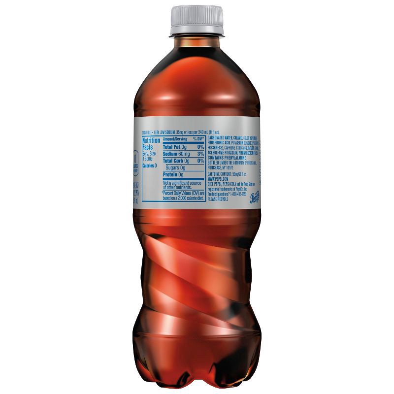 slide 3 of 7, Diet Pepsi Cola Soda- 20 fl oz Bottle, 20 fl oz