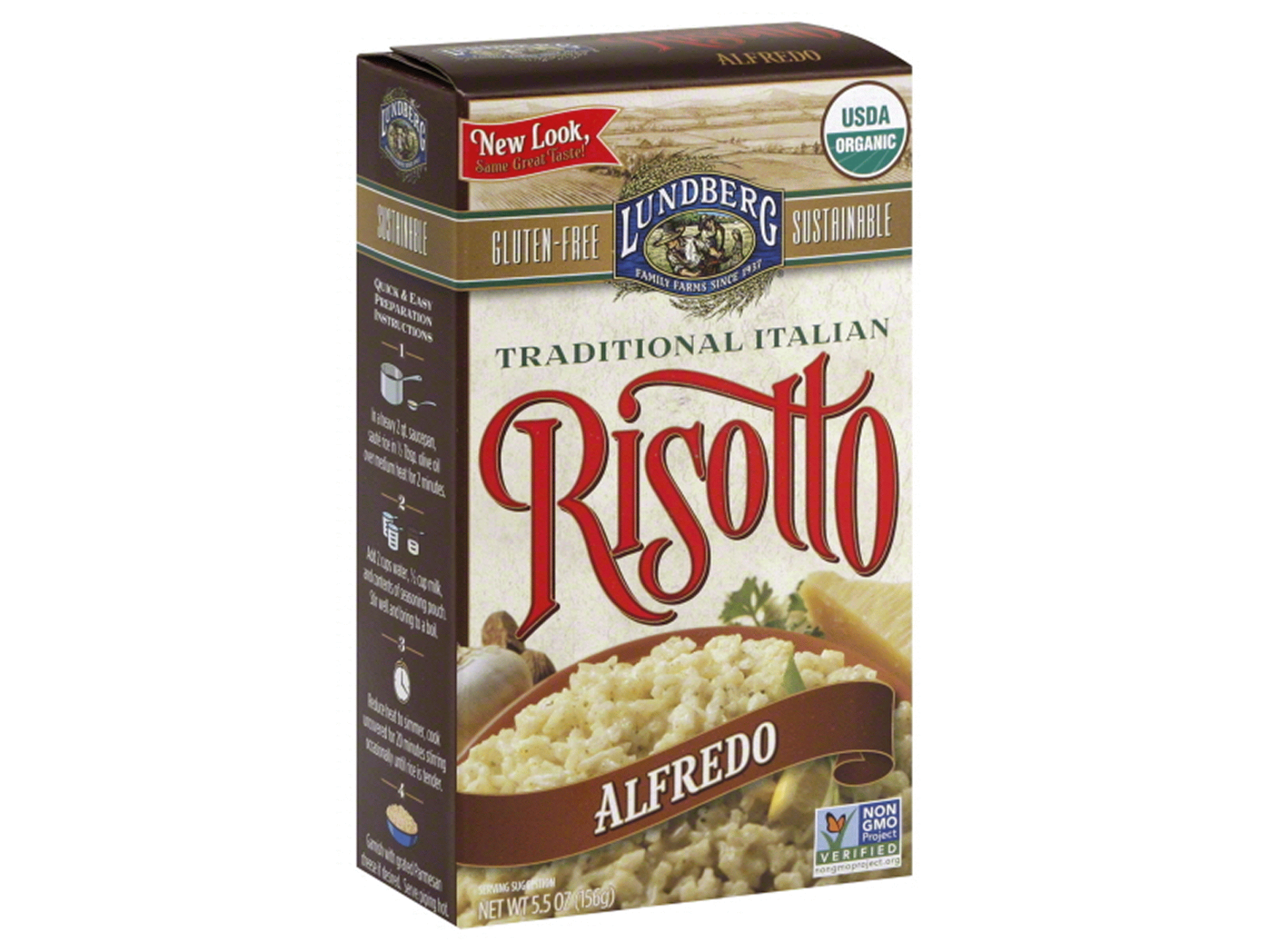 slide 1 of 4, Lundberg Family Farms Organic Alfredo Risotto 5.5 oz, 5.5 oz