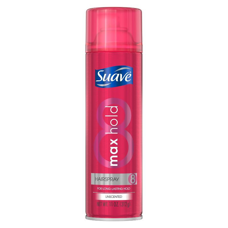 slide 2 of 5, Suave Max Hold Unscented Hairspray - 11oz, 11 oz