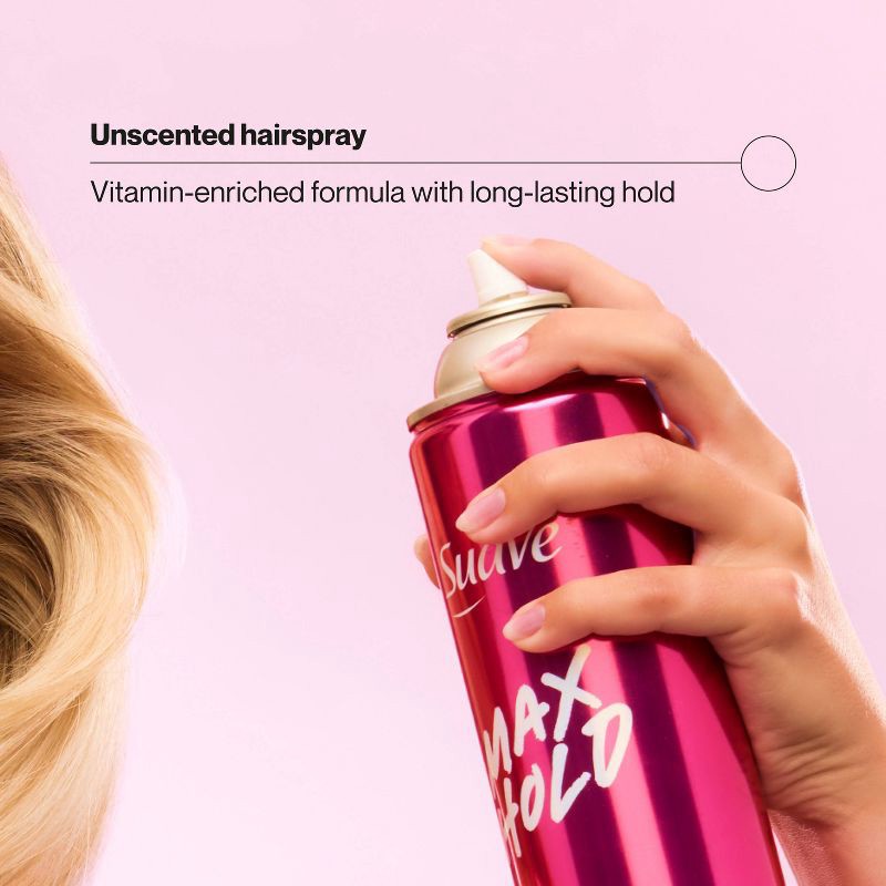 slide 4 of 9, Suave Max Hold Unscented Hairspray - 11oz, 11 oz