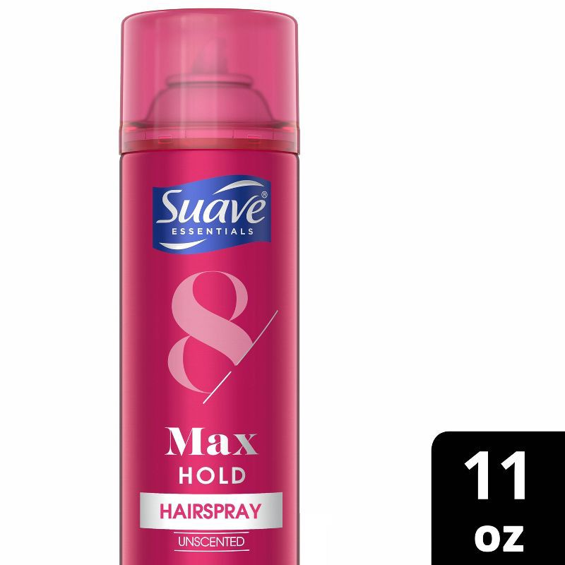 slide 1 of 5, Suave Max Hold Unscented Hairspray - 11oz, 11 oz