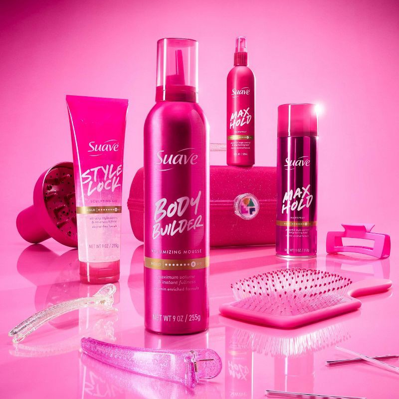 slide 7 of 9, Suave Max Hold Unscented Hairspray - 11oz, 11 oz