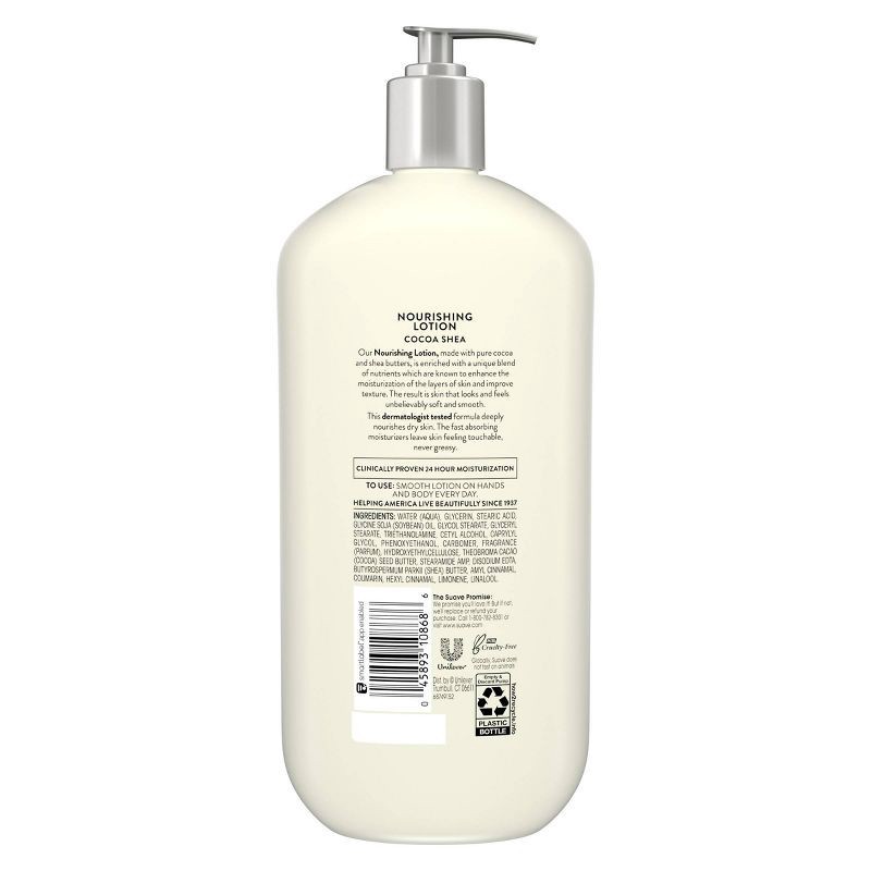 slide 2 of 6, Suave Cocoa Butter and Shea Body Lotion - 1pk/32 fl oz, 1 ct, 32 fl oz