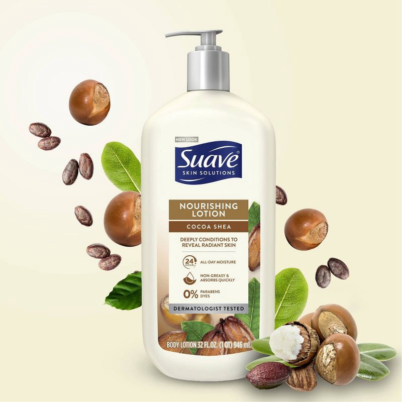 slide 4 of 6, Suave Cocoa Butter and Shea Body Lotion - 1pk/32 fl oz, 1 ct, 32 fl oz