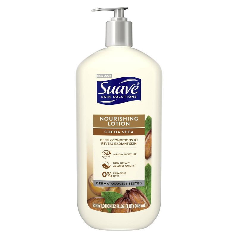 slide 1 of 6, Suave Cocoa Butter and Shea Body Lotion - 1pk/32 fl oz, 1 ct, 32 fl oz