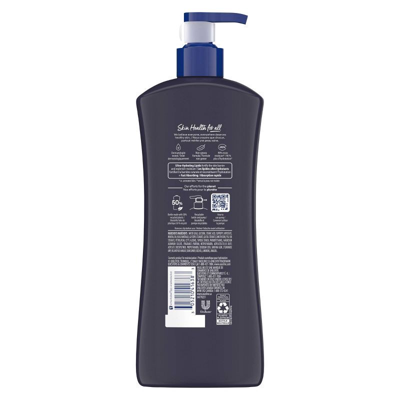 slide 3 of 8, Vaseline Men Fast Absorbing Moisture 3-in-1 Body, Face & Hands Pump Lotion Scented - 20.3 fl oz, 20.3 fl oz