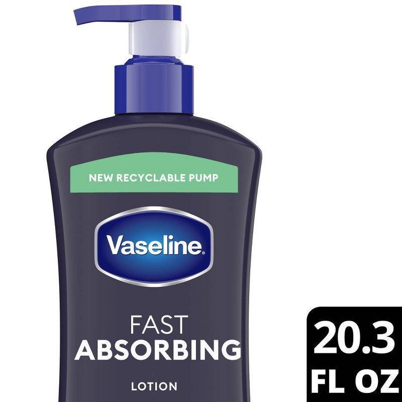 slide 1 of 8, Vaseline Men Fast Absorbing Moisture 3-in-1 Body, Face & Hands Pump Lotion Scented - 20.3 fl oz, 20.3 fl oz