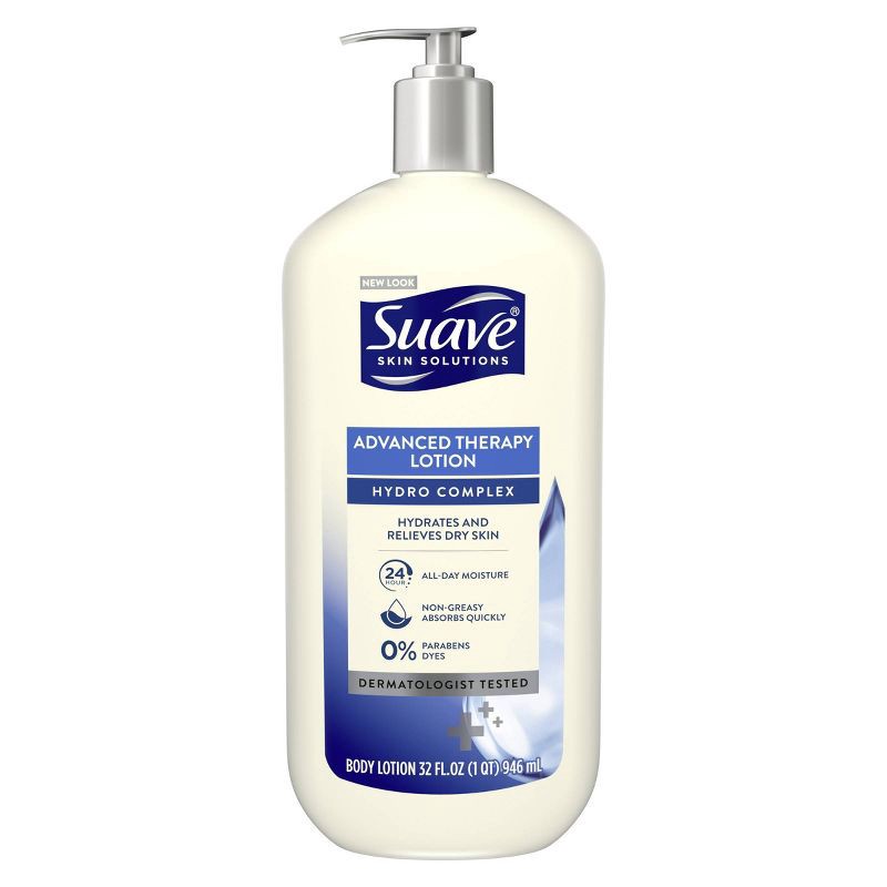 slide 4 of 7, Suave Advanced Therapy Body Lotion Scented - 32 fl oz, 32 fl oz