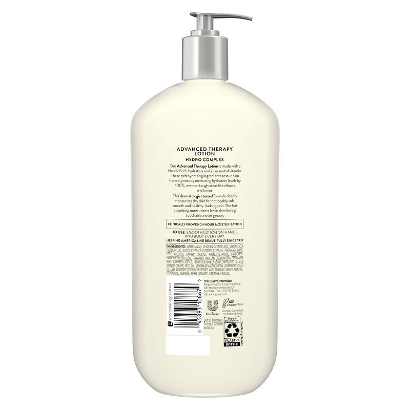 slide 3 of 7, Suave Advanced Therapy Body Lotion Scented - 32 fl oz, 32 fl oz