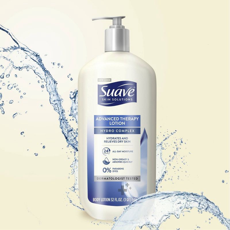 slide 6 of 7, Suave Advanced Therapy Body Lotion Scented - 32 fl oz, 32 fl oz