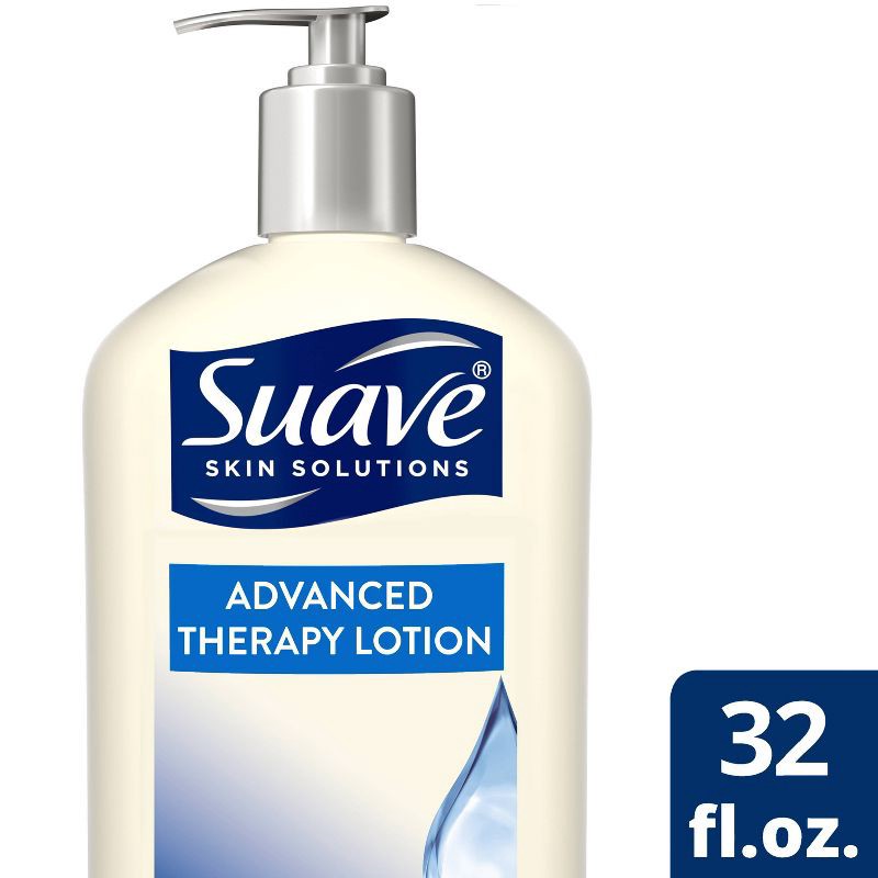 slide 1 of 7, Suave Advanced Therapy Body Lotion Scented - 32 fl oz, 32 fl oz