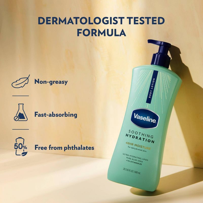 slide 5 of 14, Vaseline Intensive Care Moisturizing Ceramide Body Lotion with Aloe Vera Soothing Hydration, 1 ct