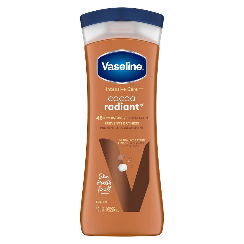 slide 2 of 8, Vaseline Intensive Care Moisturizing Body Lotion with Cocoa Butter Cocoa Radiant - 10 fl oz, 10 fl oz