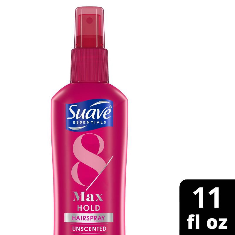 slide 1 of 5, Suave Max Hold Unscented Non Aerosol Hairspray - 11 fl oz, 11 fl oz