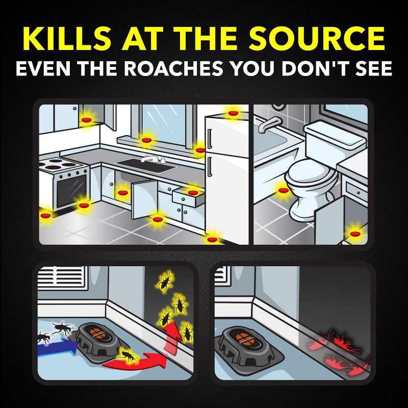 slide 3 of 13, Raid Small Roach Baits and Indoor Roach Killer - 12ct, 12 ct