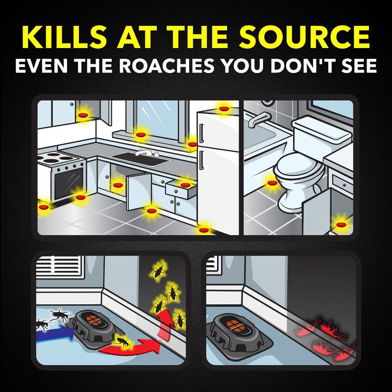 slide 3 of 13, Raid Small Roach Baits and Indoor Roach Killer - 12ct, 12 ct