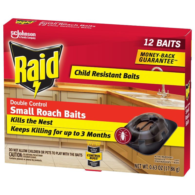 slide 12 of 13, Raid Small Roach Baits and Indoor Roach Killer - 12ct, 12 ct
