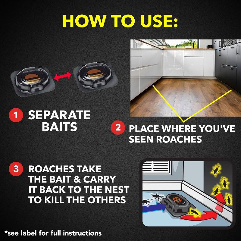 slide 6 of 14, Raid Small Roach Baits and Indoor Roach Killer - 12ct, 12 ct