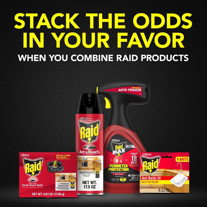 slide 9 of 13, Raid Small Roach Baits and Indoor Roach Killer - 12ct, 12 ct