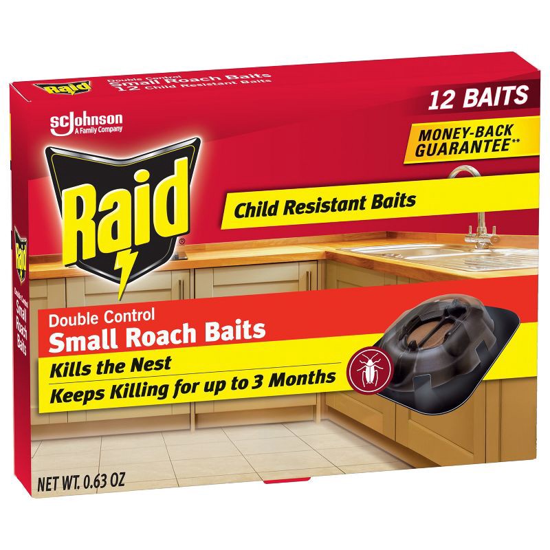 slide 1 of 13, Raid Small Roach Baits and Indoor Roach Killer - 12ct, 12 ct