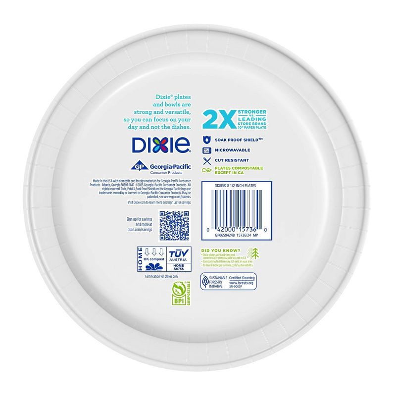 slide 4 of 10, Dixie Everyday 8.5" Paper Plates, 1 ct